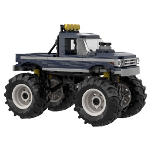 现货小颗粒MOC-149290酷炫卡车积木益智玩具模型礼物摆件