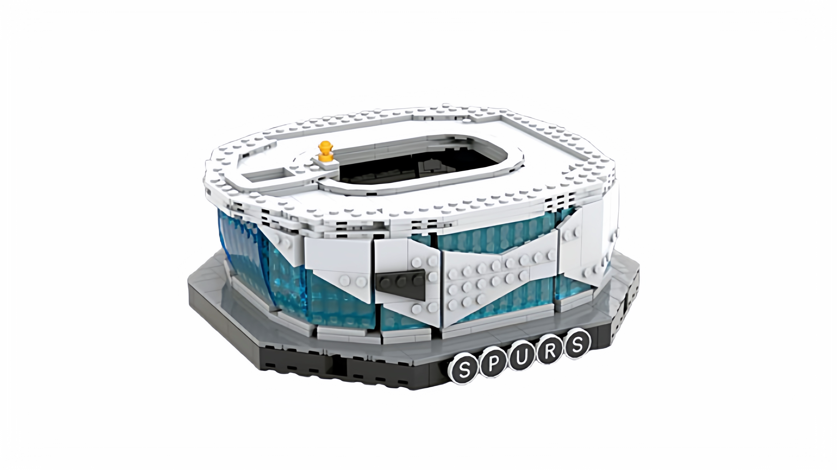 现货小颗粒MOC-231087拼装积木热刺球场益智玩具主场模型礼物摆件