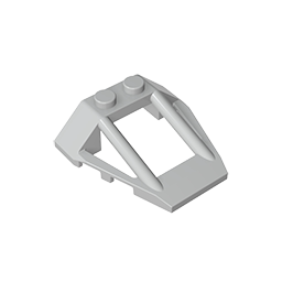 积木47758 挡风玻璃4x4x1防滚架零件配件MOC定制DIY礼品玩具科教