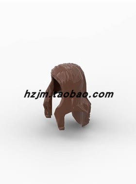 华志积木95225 33461 国产积木女性披肩波浪长发 人仔头发