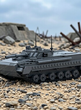 现货小颗粒MOC-173206坦克BMP-3步兵战车军事积木益智模型摆件