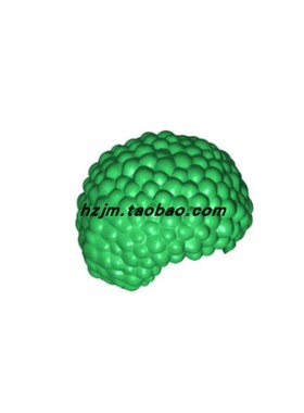 华志积木 87995 49362 人仔朋克爆炸头发 蓬蓬头人仔配件 小颗粒