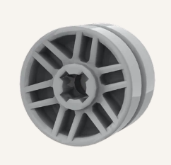 华志积木 11208轮毂 搭配11209轮皮使用 14毫米x9.9毫米 小颗粒