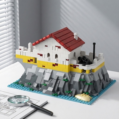 现货小颗粒MOC-198476兵营扩建堡垒建筑埃尔多拉多要塞积木模型