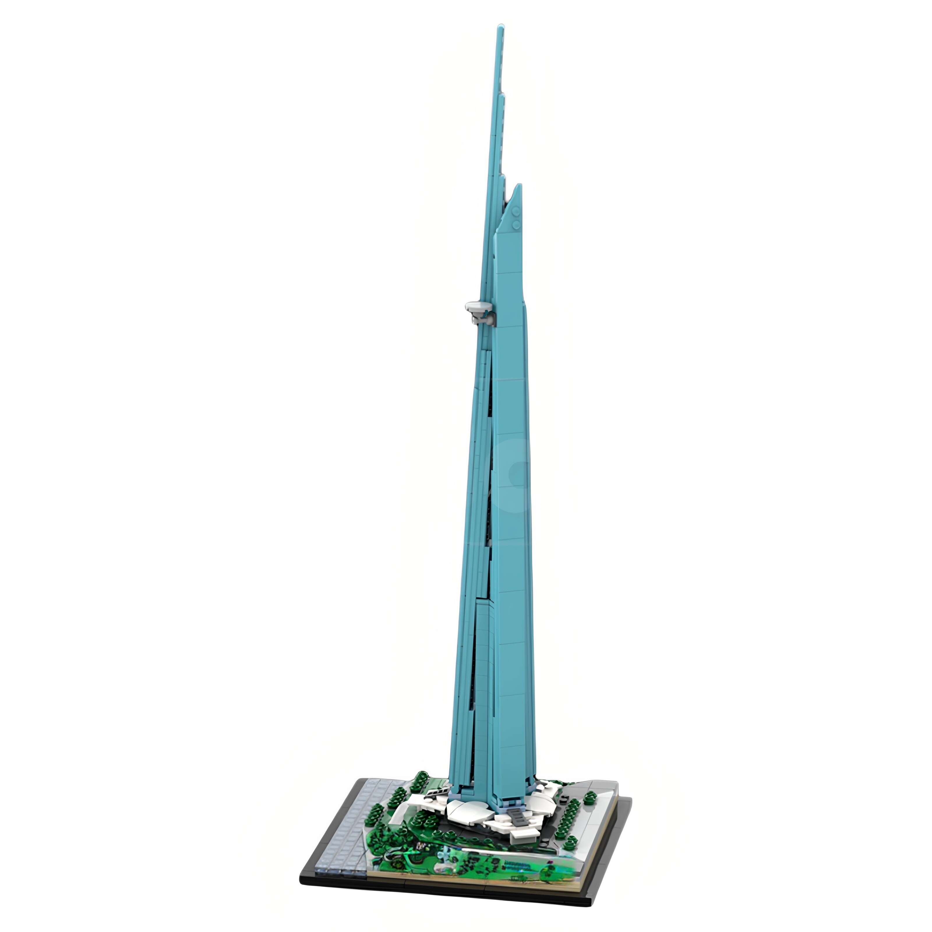 现货小颗粒MOC-153609吉达塔建筑街景积木益智玩具模型礼物摆件