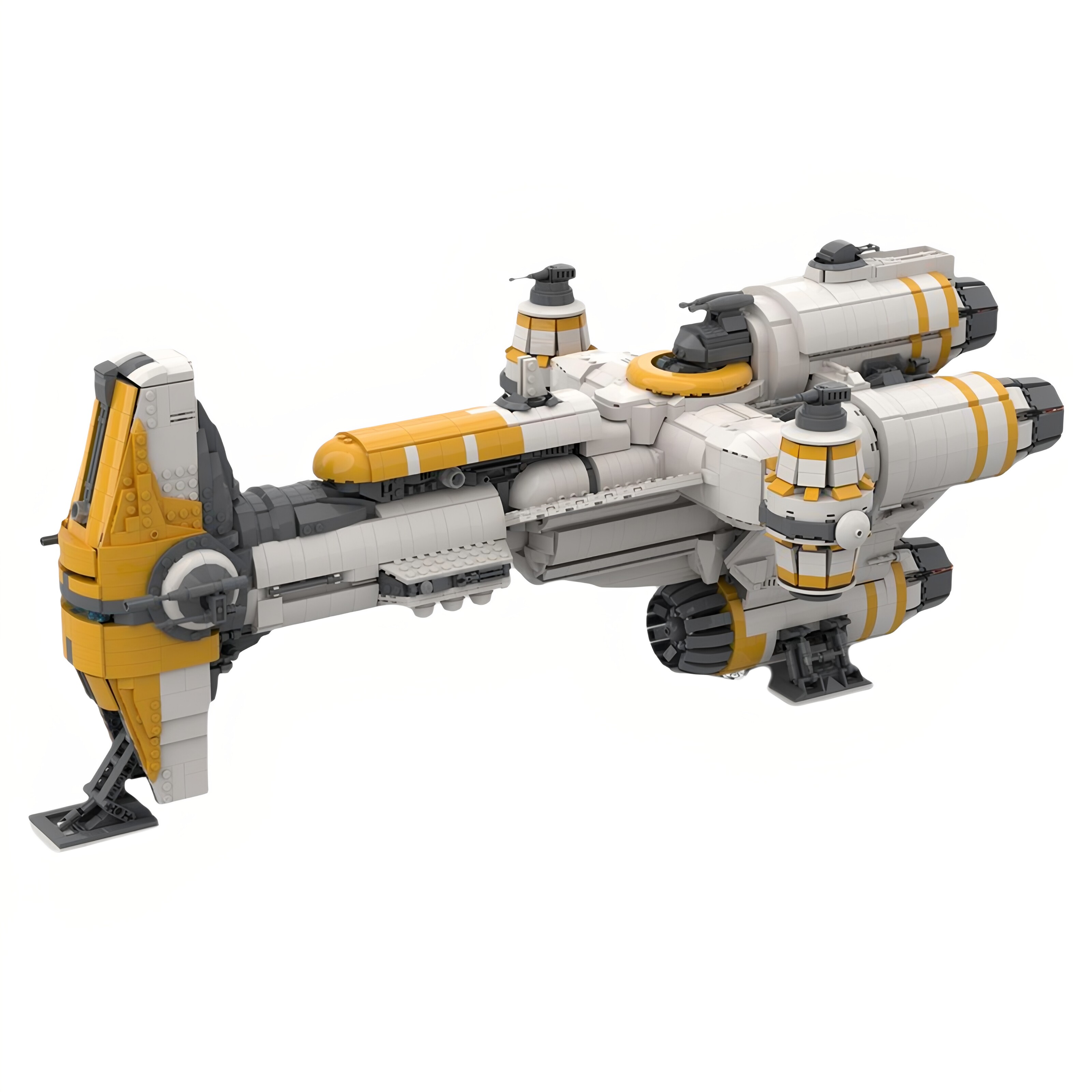 现货小颗粒MOC-57343星球大战锤头巡洋护卫舰积木玩具模型摆件