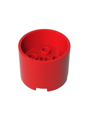 积木73111 圆形3x3x2 带凹陷中心和轴孔零件配件MOC定制DIY礼品玩