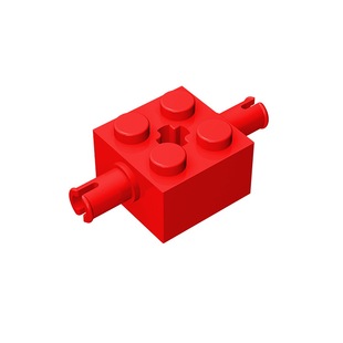 华志积木30000积木2x2两侧带栓中间带轴孔砖玩具配件零件拼装拼插
