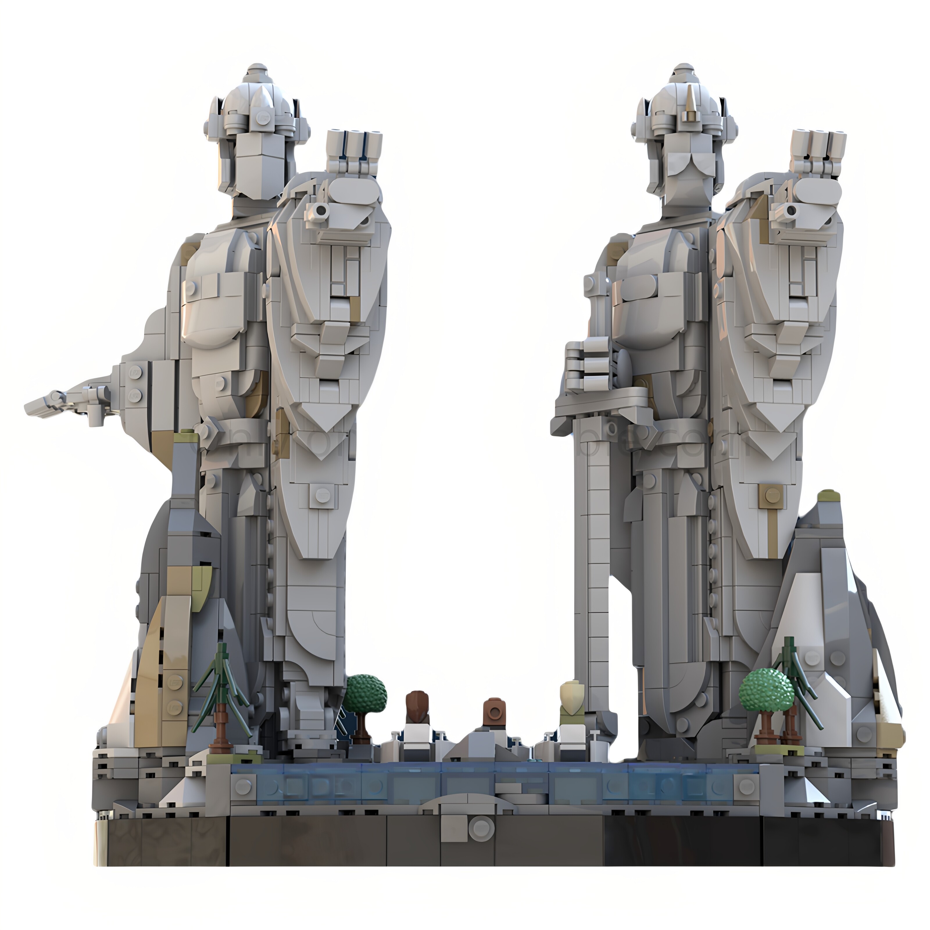 现货小颗粒MOC-249404指环王阿尔戈纳斯号积木玩具模型礼物摆件