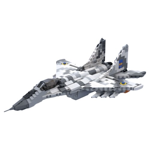 高砖零件MOC-104176米格-29积木