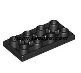 华志积木3395 2x4 反向光面板 白色 6440438积木