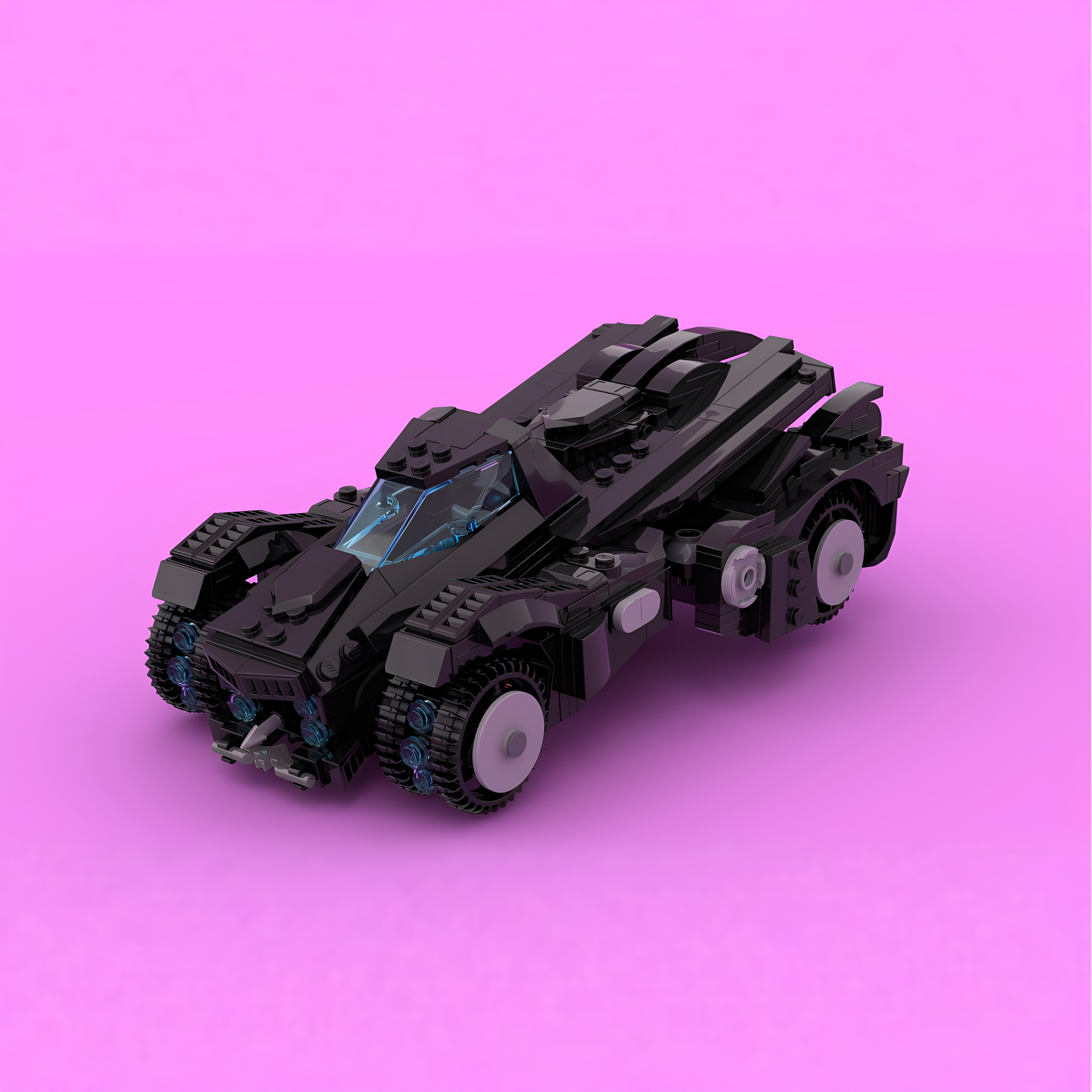 现货小颗粒MOC-131525骑士蝙蝠车