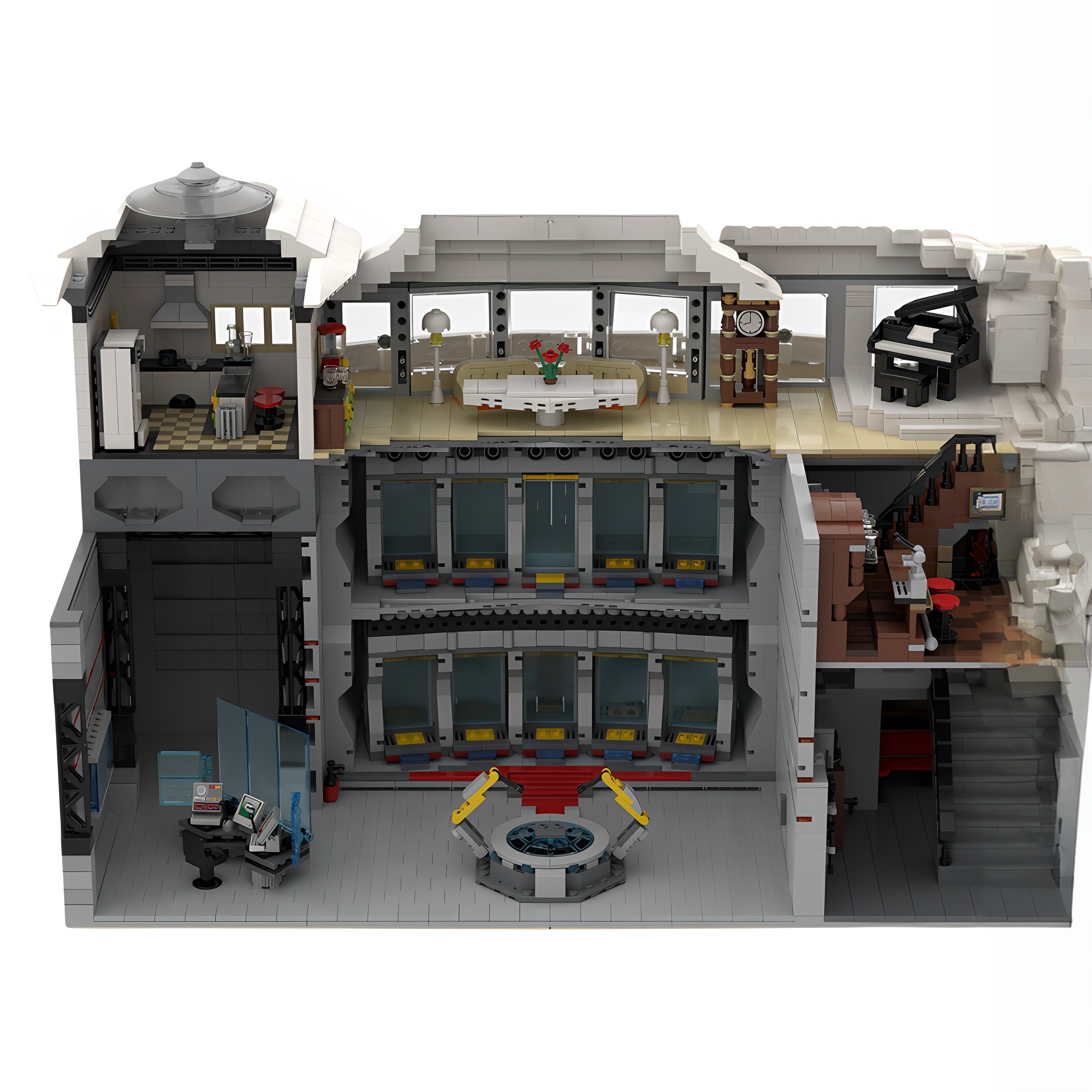 现货小颗粒MOC-37124钢铁侠基地积木益智玩具模型礼物摆件
