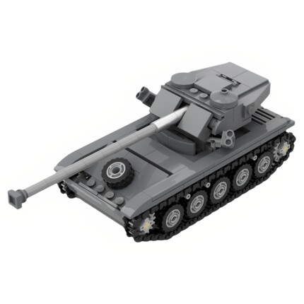 现货小颗粒MOC-106153涡轮轻型坦克AMX积木益智玩具模型礼物摆件