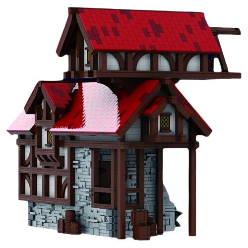 MOC-159680中世纪铁匠铺积木