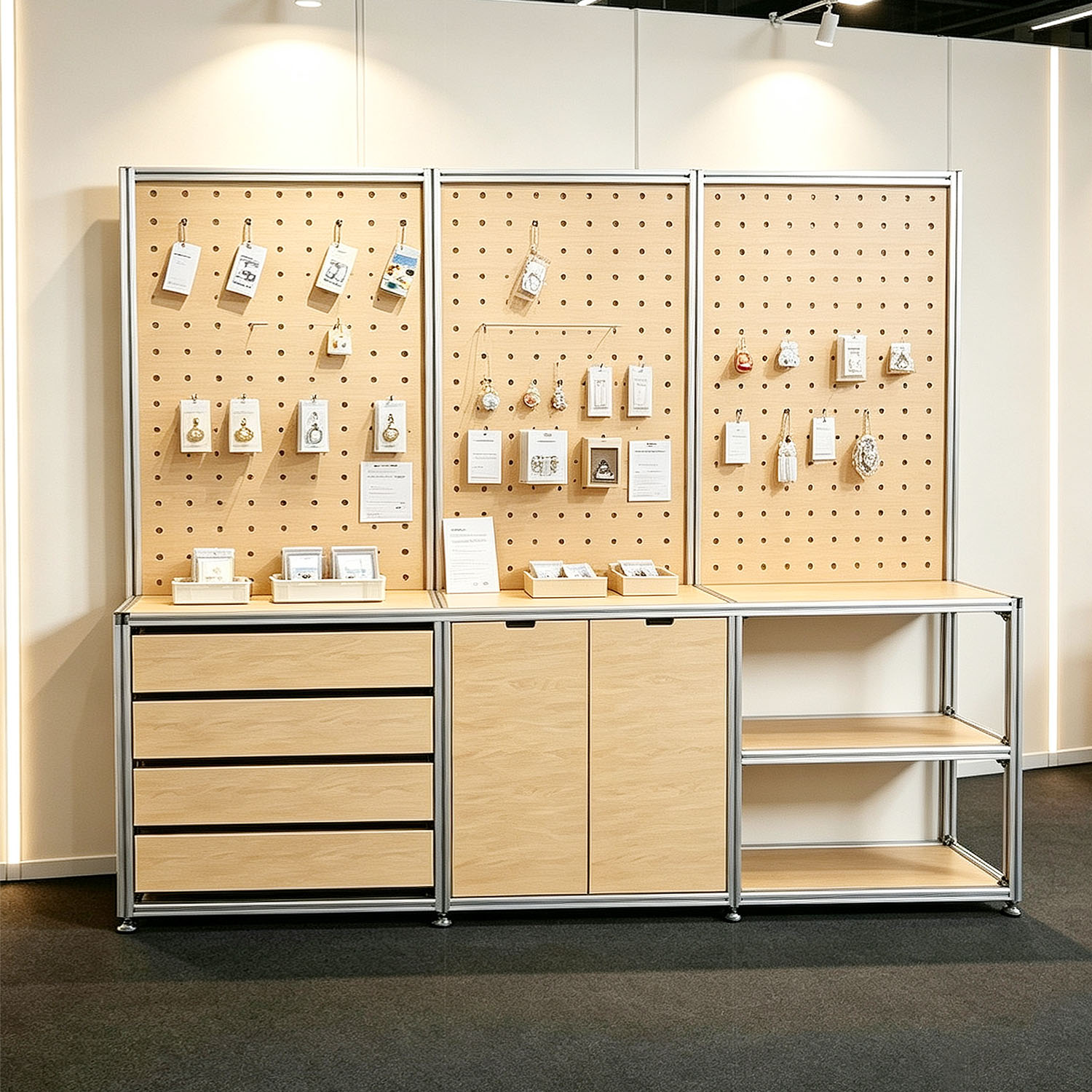 海洋板洞洞板多层展示架定制