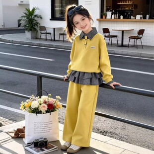 GBUBG 女童运动休闲套装2026新款儿童超好看卫衣卫裤两件套春秋季