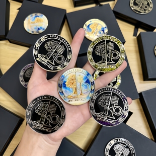 适用奔驰迈巴赫E级S级改装C柱AMG珐琅彩苹果树机盖 GLS车身侧标贴