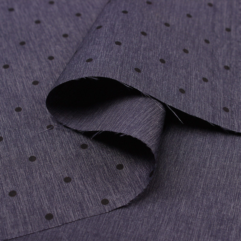 热转移印花双色仿麻效果雪梨纺面料黑色圆点印花棉衣羽绒服装面料,纺织面料/辅料/配套,涤纶面料,淘宝优惠券,粉丝福利购,淘宝优惠卷