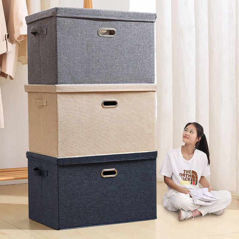 衣柜收纳箱布艺收纳盒家用大号装衣服整理箱衣物储物箱可折叠箱子,收纳整理,收纳箱,淘宝优惠券,粉丝福利购,淘宝优惠卷