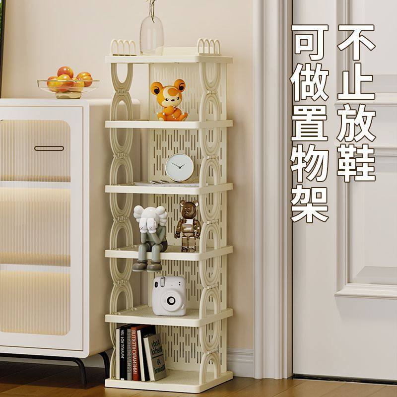 简易折叠鞋架多层省空间免安装家用宿舍门口夹缝收纳塑料鞋柜盒子,住宅家具,鞋架,淘宝优惠券,粉丝福利购,淘宝优惠卷