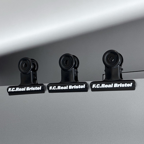 潮牌FCRB密封夹食品夹复古金属夹子黑化衣服夹潮品夹咖啡夹