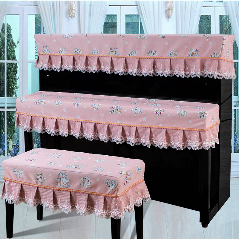 新款加厚棉布蕾絲鋼琴罩防塵罩兒童卡通三件套全罩半罩防塵巾蓋布在類目 居家布藝, 防塵保護罩, 鋼琴罩中 - 來自Buy2taobao.com提供專業的淘寶代購服務