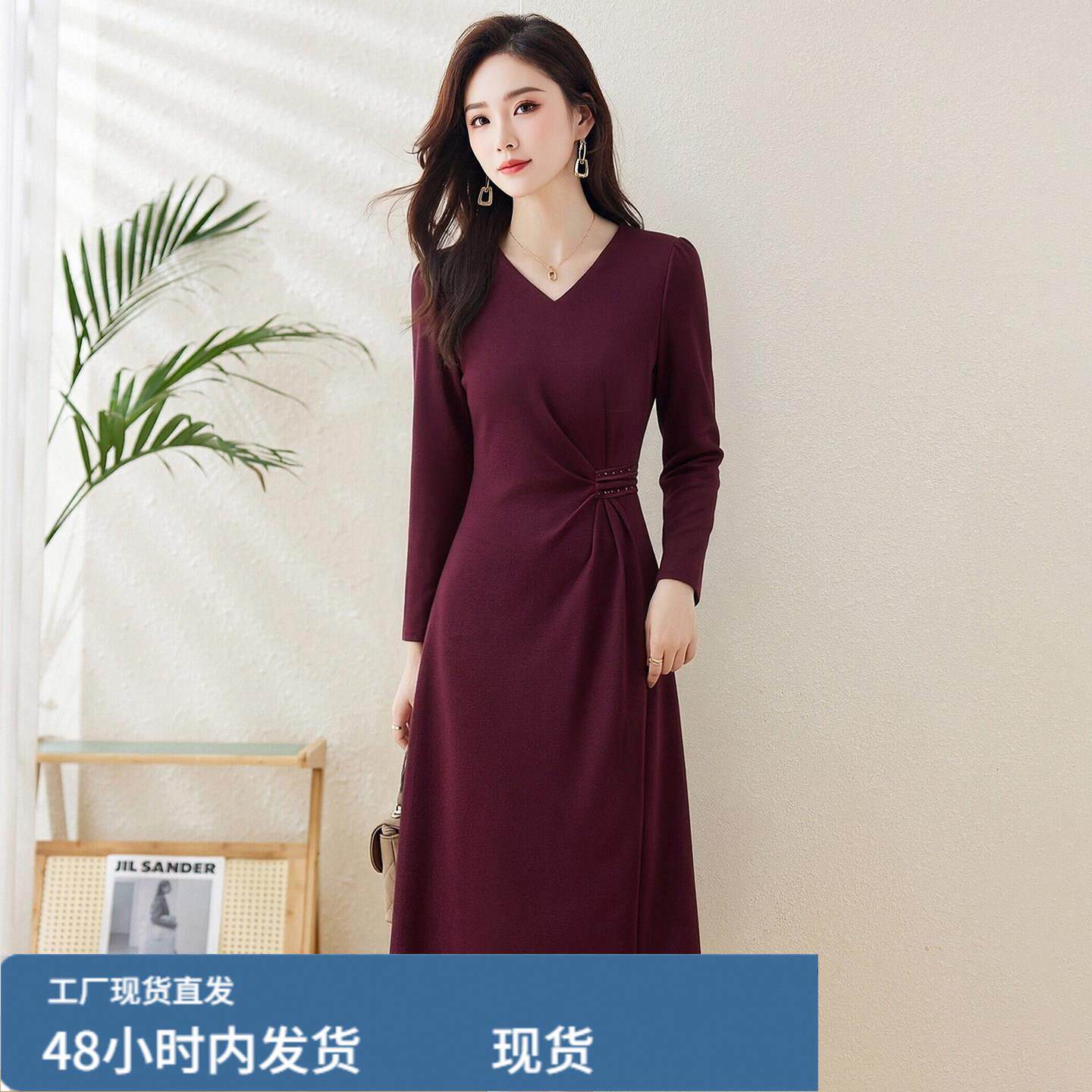 连衣裙2026新款女春秋十三行今年流行爆款妈妈档洋气轻奢