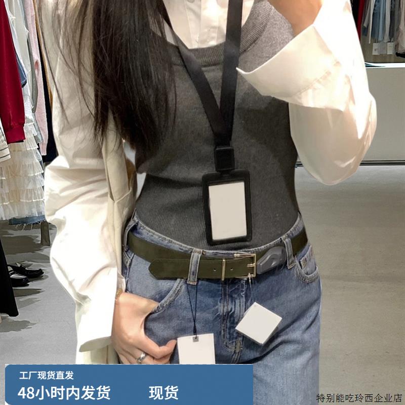 2025秋装新款翻领显瘦拼接针织背心衬衫假两件学院风上衣女
