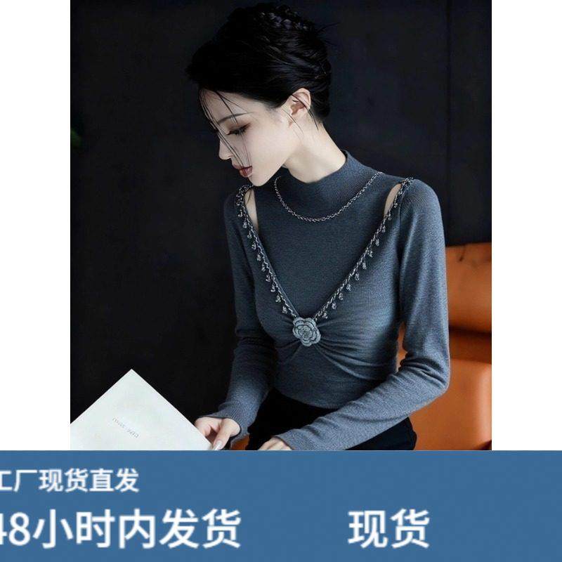 法式轻熟镂空半高领针织打底衫女内搭内搭复古立体花朵上衣秋冬季,模玩/动漫/周边/娃圈三坑/桌游,Cosplay女装/cos女装,淘宝优惠券,粉丝福利购,淘宝优惠卷