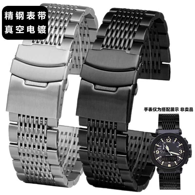 适配卡西欧手表带钢带EFR-303L/303D 天梭 美度 阿玛尼男表链22mm