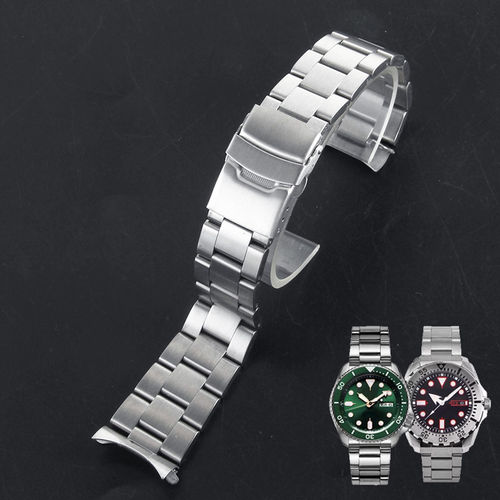 适用精工男SKX007/009 SKX175/173卡西欧MTP-1374 1375钢表带