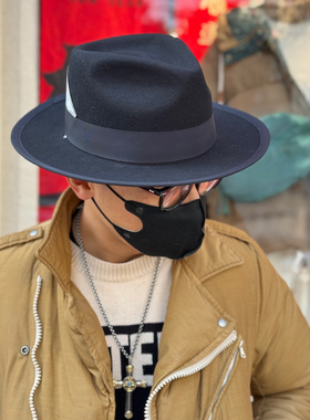 Mr Fatman复古产线 日本制100%高密度羊毛美式硬顶通勤礼帽