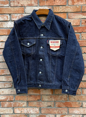 Workers Japan 超长绒13.75oz黑色赤耳TYPE III 三代牛仔夹克