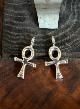 Barns North Works 联名日本手工全银 Ankh 生命之符 logo吊坠