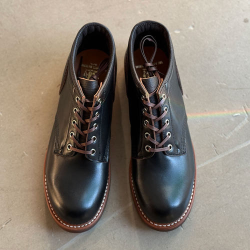 The Boots Material日本浅草制 严选多脂茶芯马皮低帮圆头工装靴