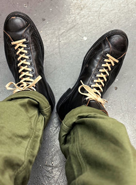 Brother Bridge超热门款 单宁酸植鞣茶芯马皮复古短脸拳击手靴