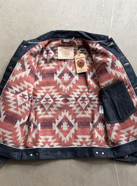 Last Kabuto中国总代 手工制日本赤耳3rd三代原色羊毛毯牛仔夹克