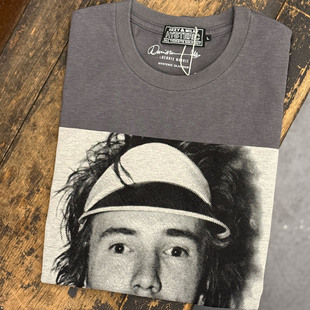 Hysteric Glamour日本制水洗炭黑色高尔夫球人物照片双面印花短袖