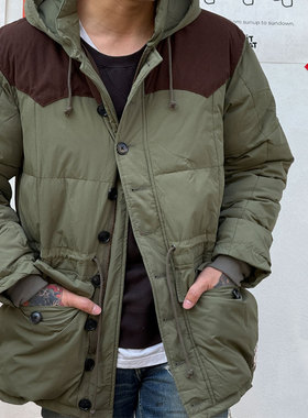 Kriff Mayer 保暖有型 多袋灯芯绒拼接山系户外可收腰棉服外套