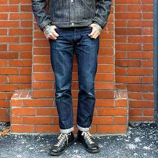 锥形牛仔裤 长毛13.75oz长绒棉中高腰修身 Japan养牛逸品 Workers