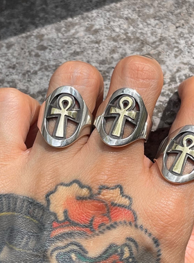 Ankh生命之符手打复古戒指