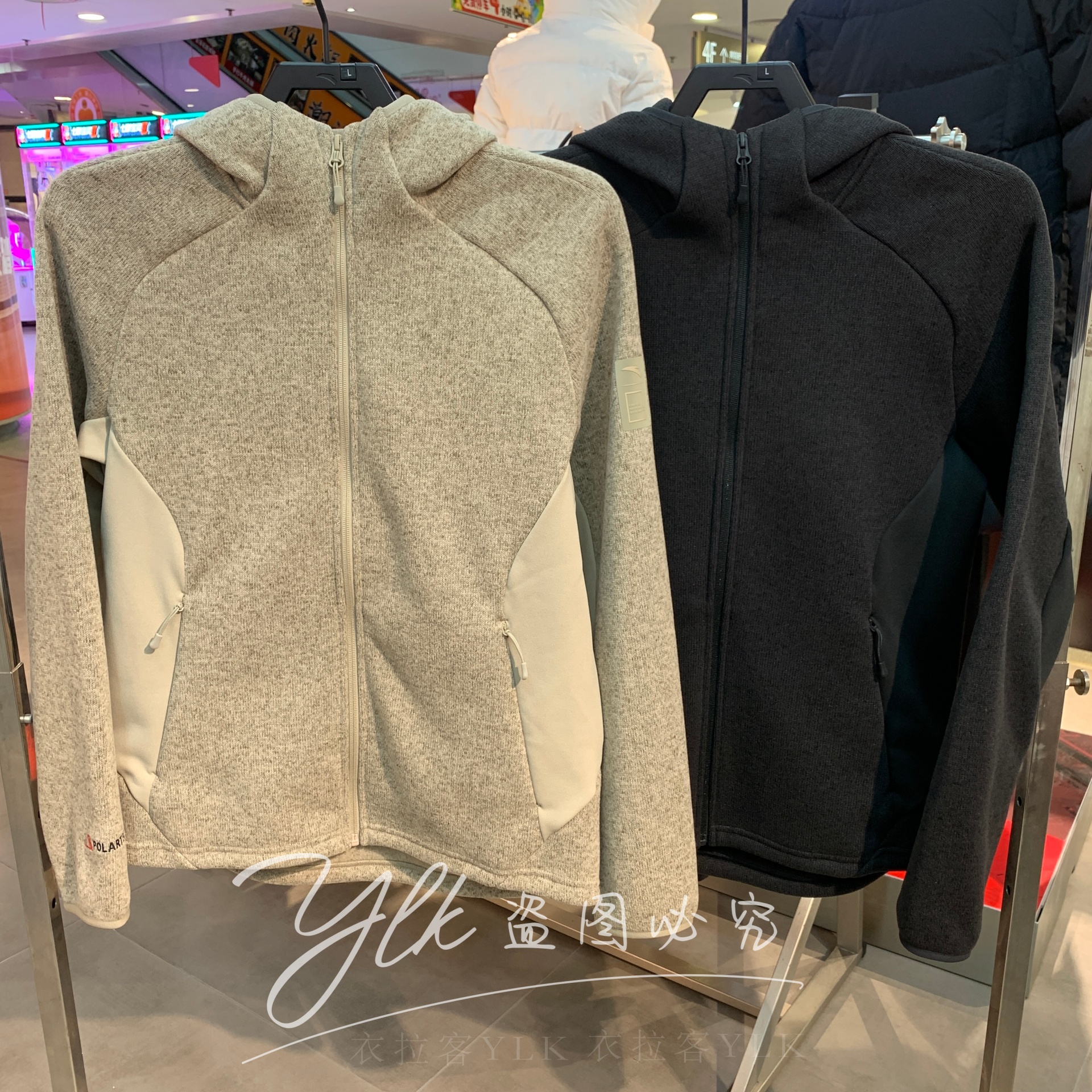 安踏大货2025秋冬男士抓绒衣外套