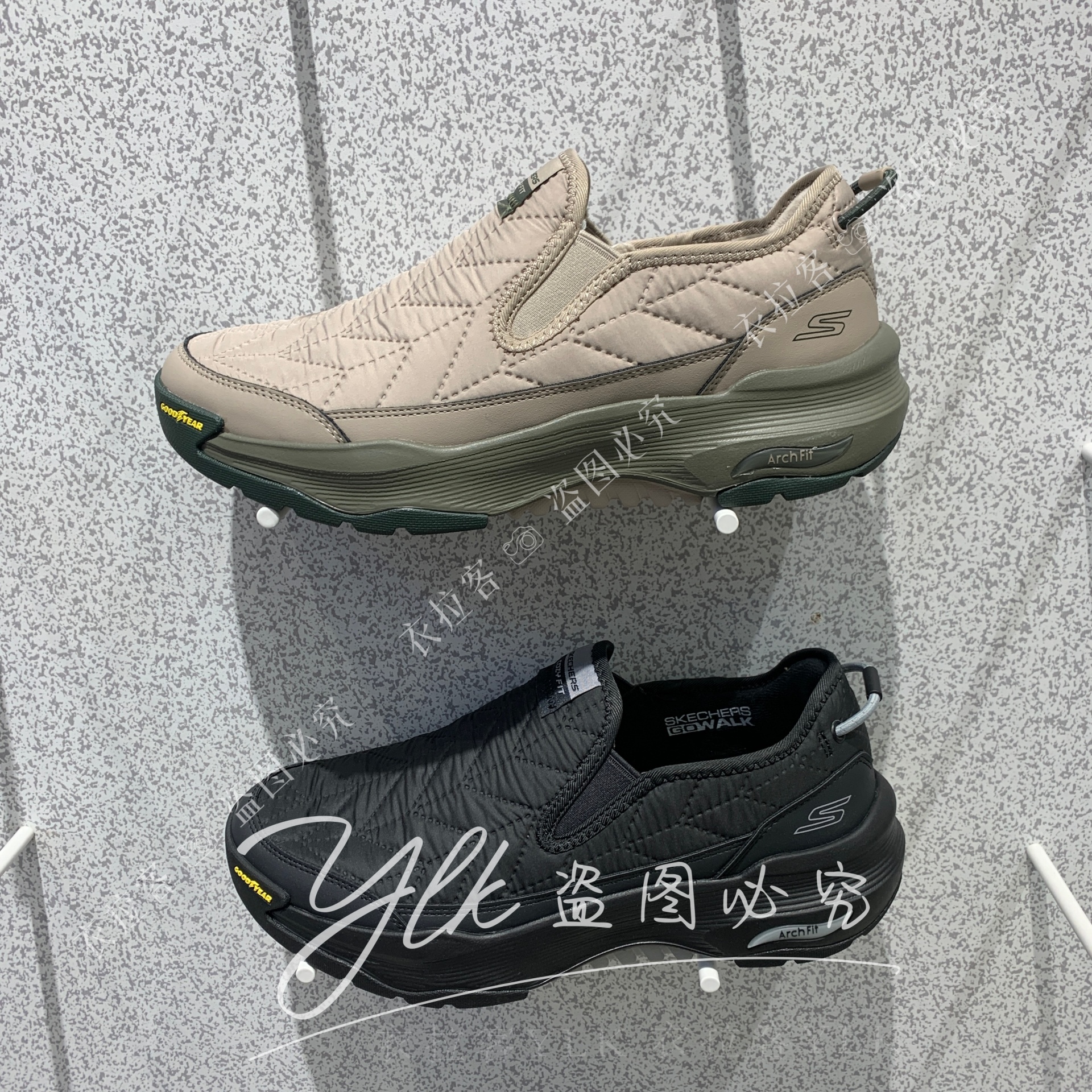 斯凯奇男士加绒保暖健步鞋