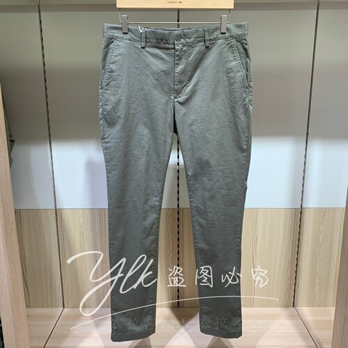 法国鳄鱼男简约修身cleanfit长裤
