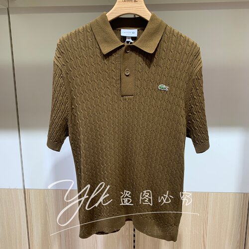 法国鳄鱼男装短袖Polo针织衫