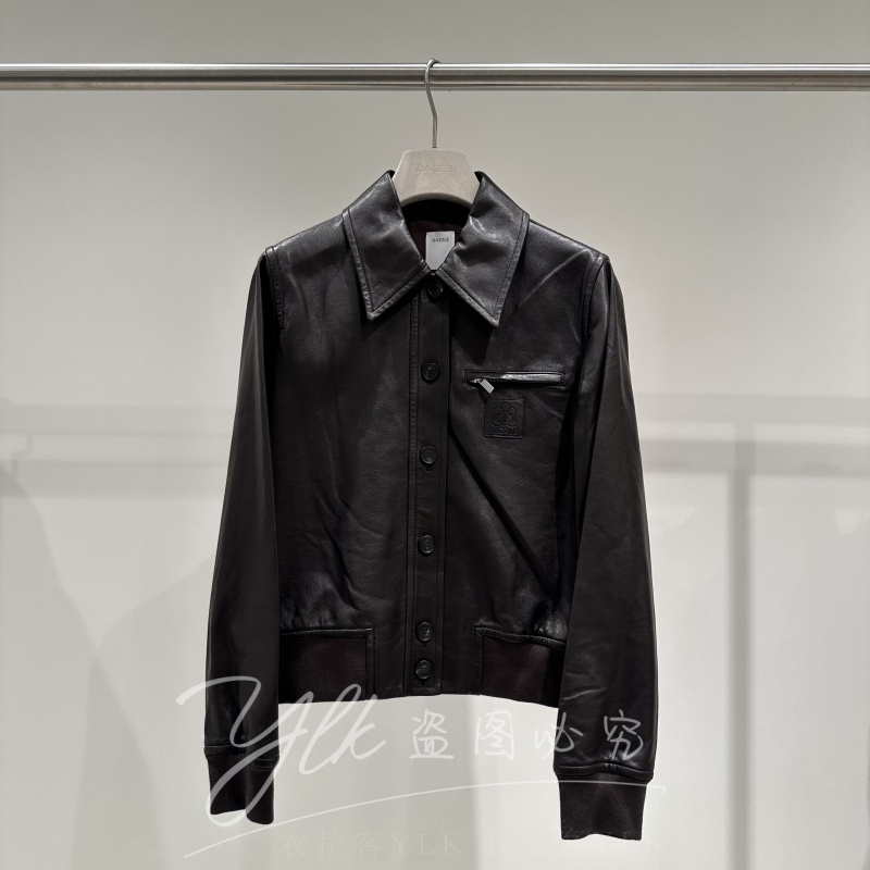 专柜正品女士真皮上装外套