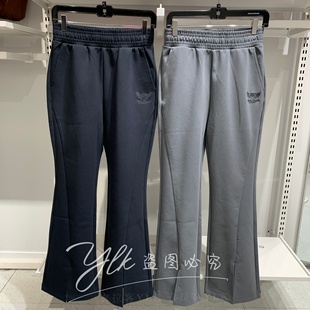 斯凯奇2026新年款秋冬女士长裤舒适柔软修身微喇针织长裤L126W008