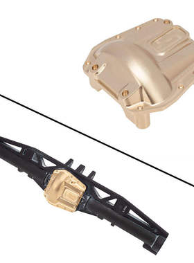 RC遥控模型车 1/6 AXAIL SCX6 升级配件 车架车桥盖金属黄铜配重