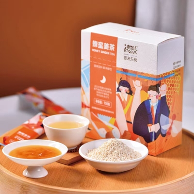 速溶云南罗平小黄姜蜂蜜姜茶